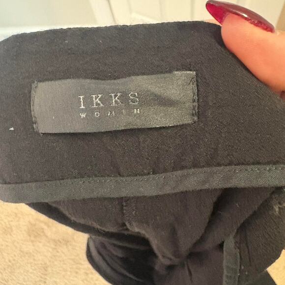 IKKS Black Wide Leg Trousers – Minimalist Chic - Picture 3 of 4